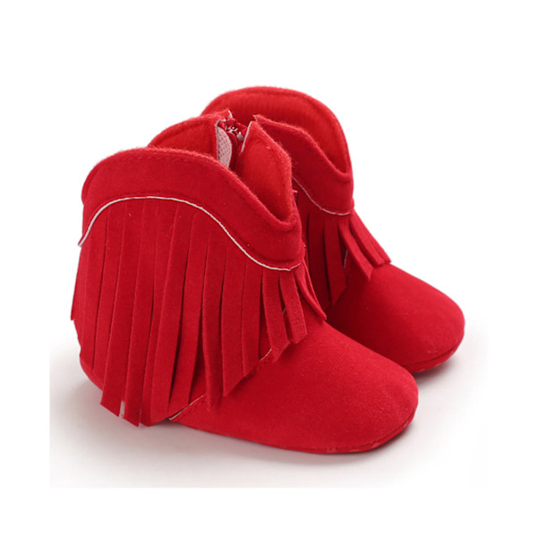 Vauvan kengät Lämpimät puuvillakengät - punainen (11 cm)