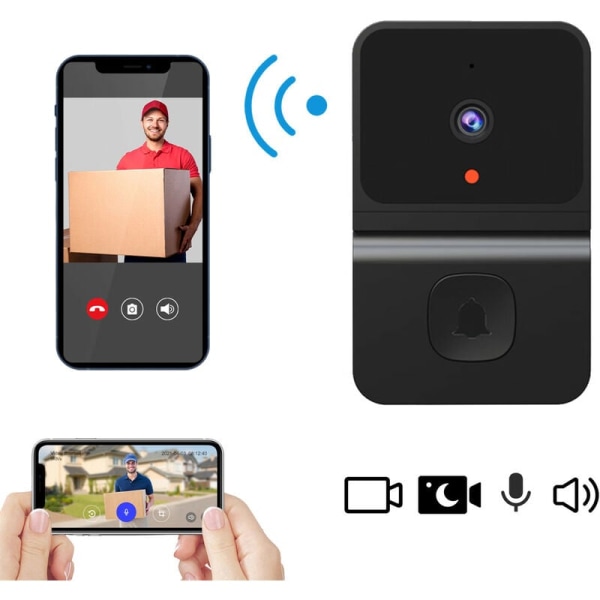 Promotion Flash - Trådløs Videodørklokke - Med 1080P Høj Opløsning