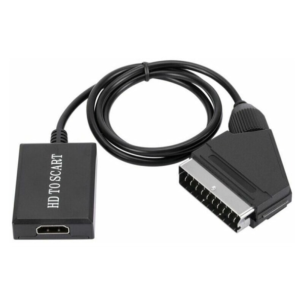 HDMI til SCART-konverter HD 1080p lyd- og videokonverter for HDMI til