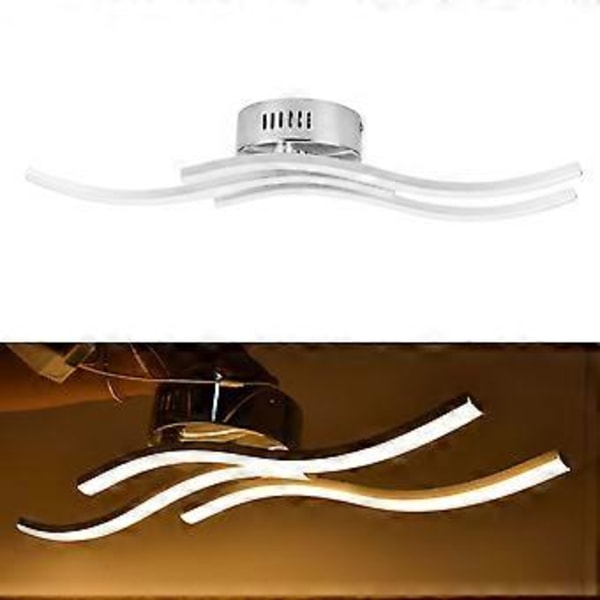 105LED Taklampe Moderne Bølgeformet Taklampe for Stue Soverom Innredning Varmt Lys AC85-265V