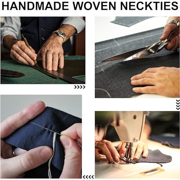 Sort herre slips, håndlavet herre slips, slankt, flere farver tilgængelige