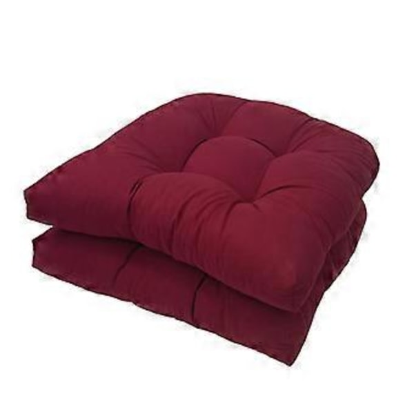 Utesoffa Kuddar Set om 2, Patio Möbel Golvkuddar wine red