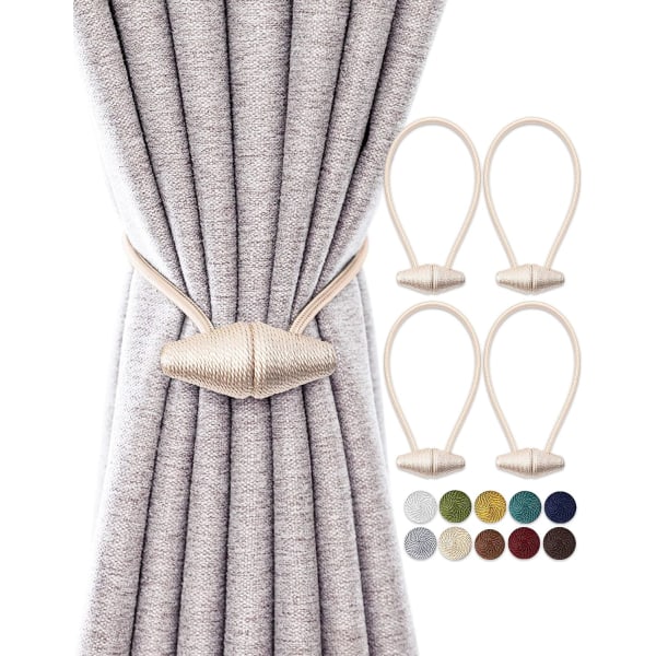 Magneettinen verhotanko, beige, suurempi tasoitusmagneetti, 4-pi