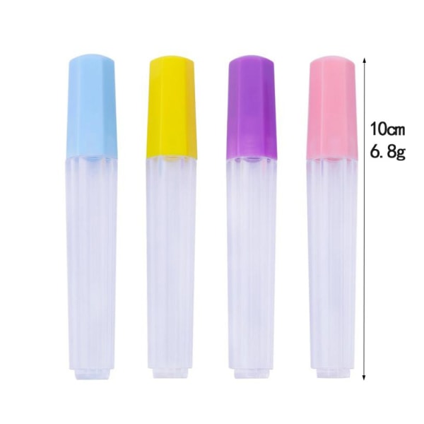 4pcs Clear Plastic Needle Bottle Compact Sewing Needle Storage Bo