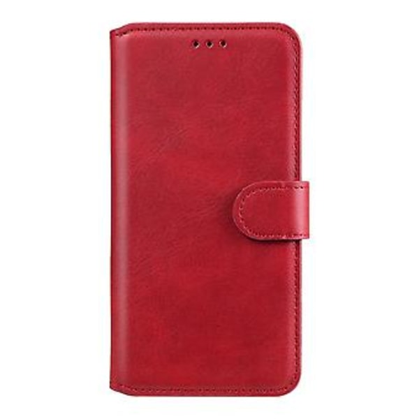 Læderetui til vivo Y55 5G / Y75 5G / T1 5G Red