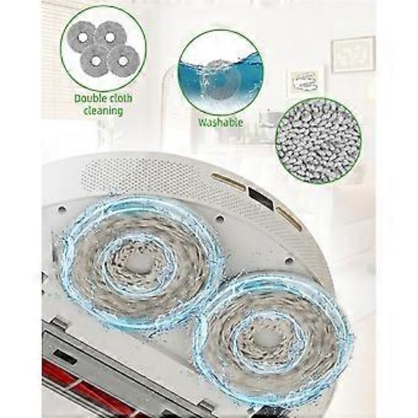 Til Roborock Q Revo S/Q Revo MaxV/Q Revo Pro Robot Støvsuger Hoved Sidebørste Hepa Filtre Moppe C