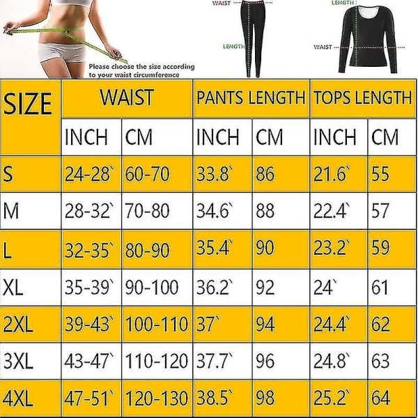 Kvinnor Sömlösa bastudräkter Body Shaper Fitness Leggings Waist trainer Slimming Shirts Shapewear Sets.4XL.Pants