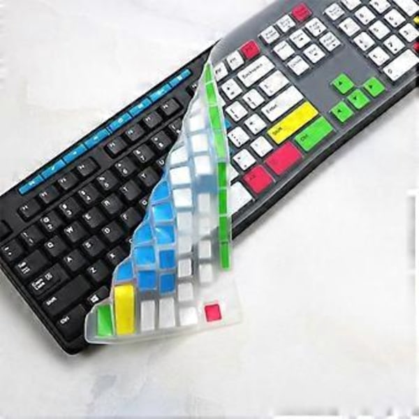 Silikone Tastatur Beskyttelsesfilm til K200 K260 K270 K275 Laptops Beskytter Mod Spild og Forbedrer Holdbarheden - Sort Black