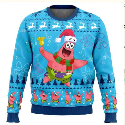 Jultröja med rund hals, Pullover, 3D-tryckt vintertröja med lång ärm - EL2068 - Storlek 5XL 5XL