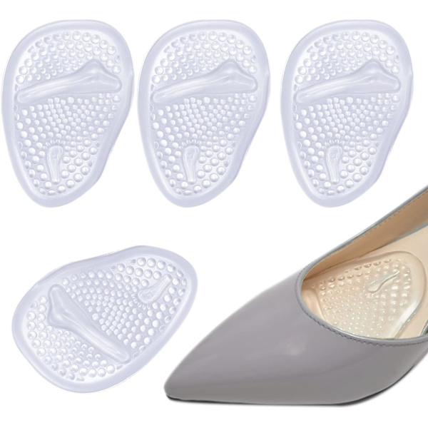 2 par framfotsdynor, halvsula plantardyna, framfot silikon