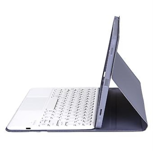 Tangentbord + Läder För Samsung Galaxy Tab A8 10.5 2021 Mörkgrön Purple