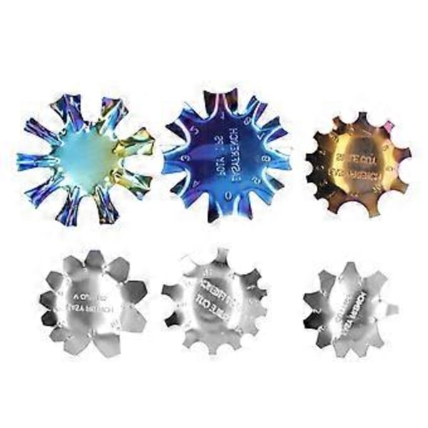 6 stk. Fransk Neglekunst Kanttrimmer til DIY Negledesign