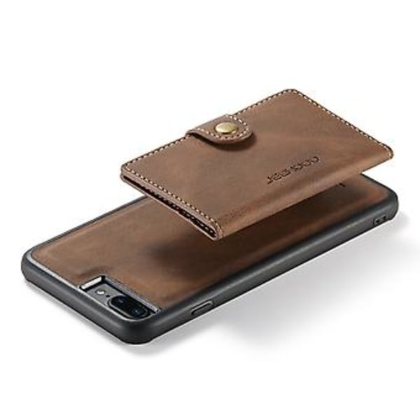 Magneettinen irrotettava suojakotelo iPhone 8 Plus & 7 Plus -puhelimille Brown