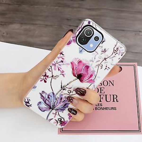 PC + TPU Skal För Xiaomi Mi 11 Lite 5G Silver