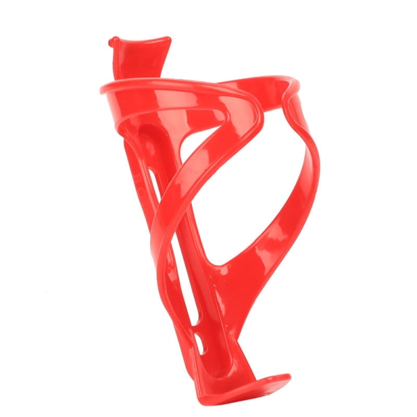 Punainen - 1-osainen muovinen polkupyörän pulloteline häkkikiinnityspohjalla