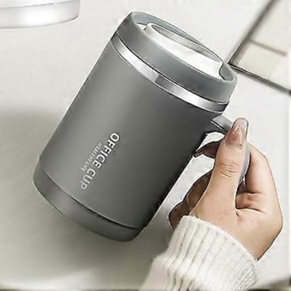 500ml Värmeisolerad Kaffemugg Stor Kapacitet Portabel Mugg för Varmt Te Kaffe Vatten Mjölk