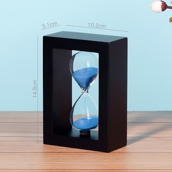 Blå timglas 30 minuter timer timglas för prydnadsdekoration