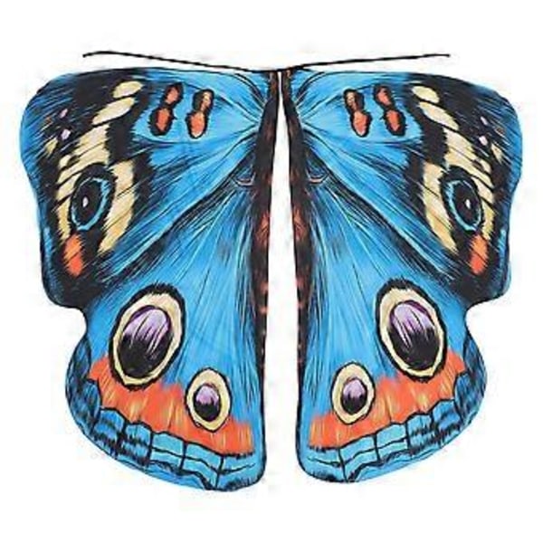 Fjärilsvingar Älvvinge Kappa Mantel Halloween Cosplay Kostym Utklädnad Sjal Assorted Color