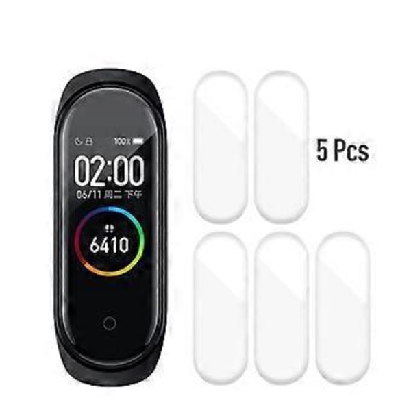 5 kpl TPU+TPE Älykäs rannekoru Xiaomi Mi Band 4 urheilurannekkeeseen kellon ranneke