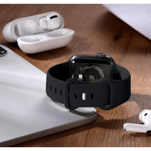 Kompatibel med Apple Watch76-rem, iwatch8 spenne silikonrem