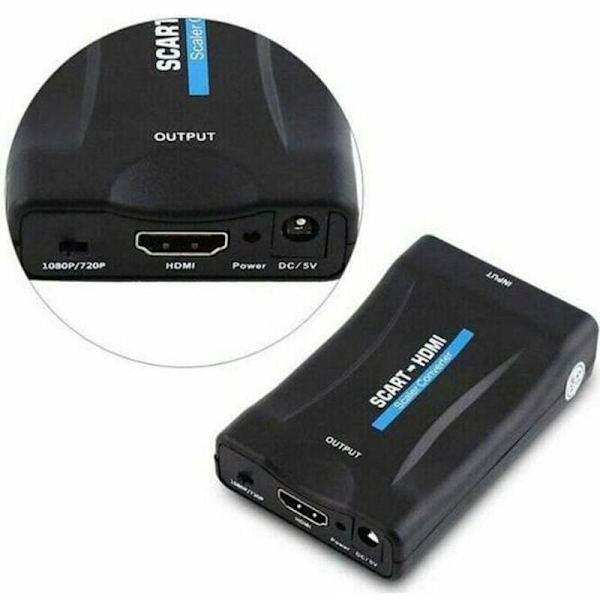 HDMI til Scart-konverter HDMI Scart-adapter Scart til HDMI videokonverter