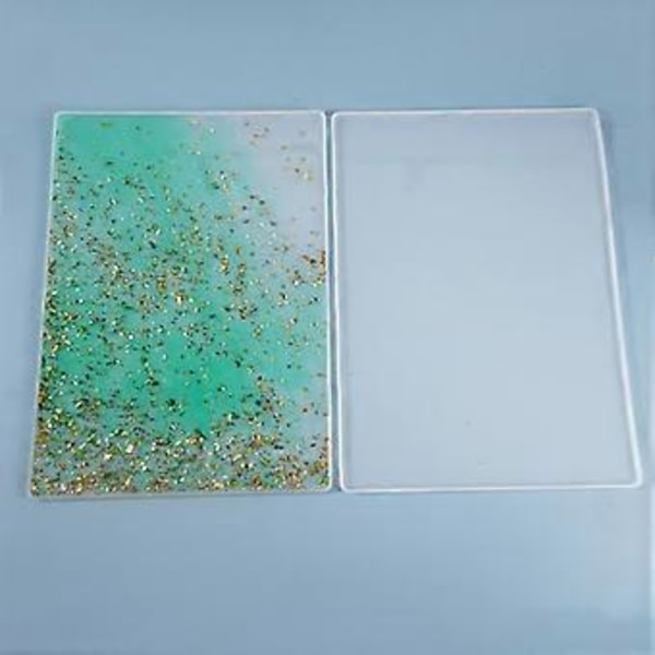 Skrive Tegnebræt Form Silikone Rektangulær Bordmåtte Form Smykkefremstillingsværktøj Stilfulde Krystal Epoxy Resin Former Klar