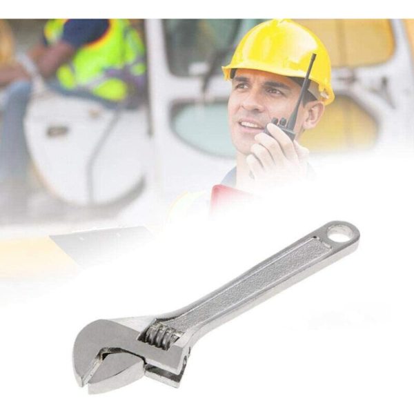 Justerbar skruenøgle 2,5 tommer lille gear skiftenøgle mini reparation og vedligeholdelse håndværktøj til stramning eller løsning af møtrikker og bolte（1 stk）