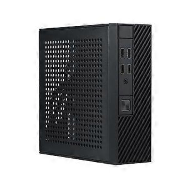 Teollisuuden ohjaus M10 Mini-ITX HTPC-kotelo Helppokäyttöinen PC-kotelo ITX-tietokonekotelo 4 USB-liitännällä toimisto- ja kotikäyttöön