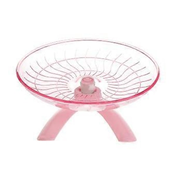 Ikke-løbe Disk til Hamstere Pindsvin Små Kæledyr Motionshjul (Pink)