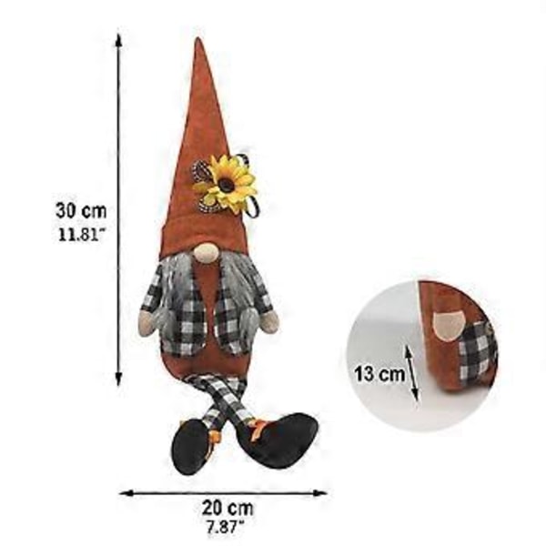 Auringonkukka Tonttu Syksy Ruotsalainen Nisse Tomte Tonttu Kääpiö Sadonkorjuu Keittiö Maalaistalo Porrastettu Tarjotin Koristeet (Vaahteranlehti Ruudullinen Hattu Miesten) Maple Leaf Check Hat Men's