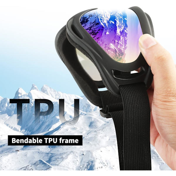 2-pack Skidglasögon, Motorcykelglasögon - Flerfärgad/Grå, Snowboard