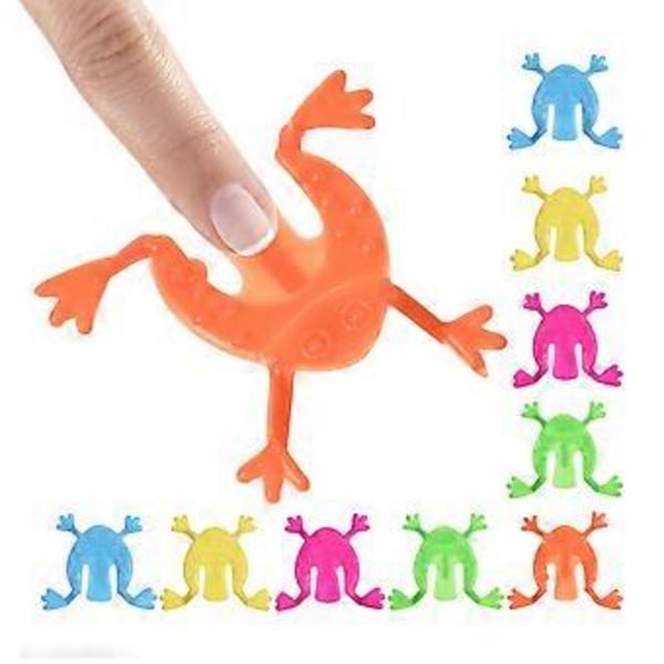 100 stk. Mini Hoppende Finger Tryk Hoppelegetøj til Børn Fantastiske Festartikler Pige Drenge Fødselsdagsgaver (Tilfældig Farve og Stil)
