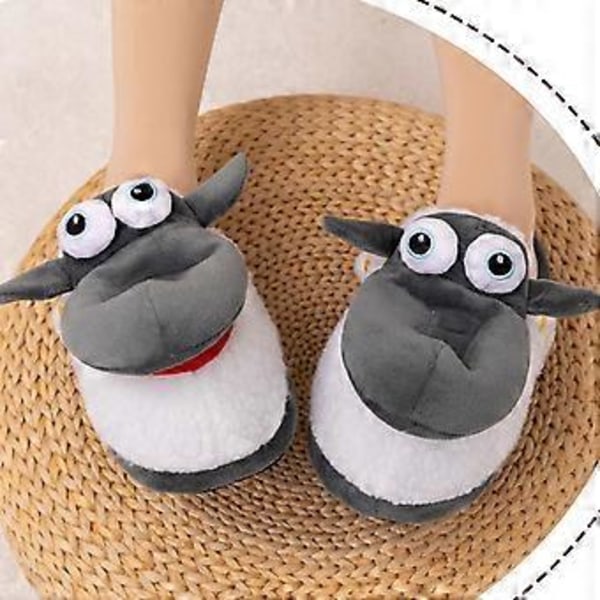 Varma Vintertofflor Kreativa Plyschtofflor Nya Lätta Slip-on Skor Vinter Skor Plysch Bekväma Tofflor (Damstorlek 32 till 36) Female Code 32 to 36