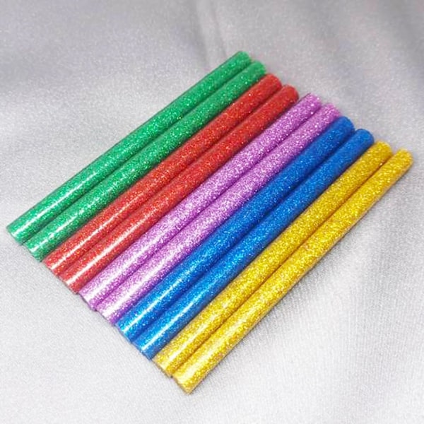 50 kpl 7 mm x 100 mm kuuma liimapuikkoja monivärisiä liimaa kuumaliimapistoolille