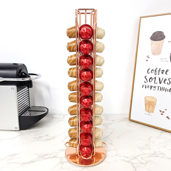 Kaffe Kapselhållare Pod Kapsel Dispenser Hållare (38*12*