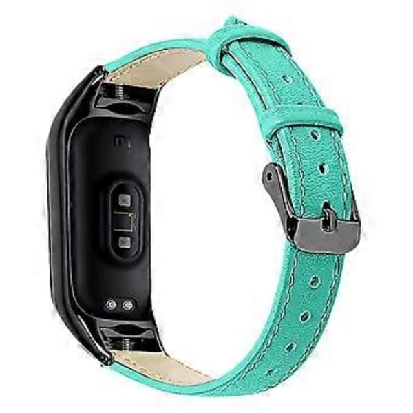 Aitoa lehmännahkaa oleva ranneke Xiaomi Smart Band 8 -älykellolle, musta kellokotelo Style H