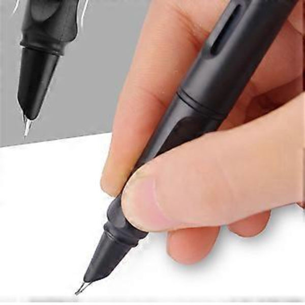 5 st/set reservoarpennor 0,28 mm signaturpennor kalligrafipenna hållningskorrigerande bläckpenna smidiga skrivpennor ritpenna