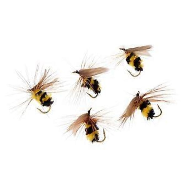 5 stk. Humle Nymfe Ørretfluer Fluefiskekrok Bionisk Bie Insekt Agn()