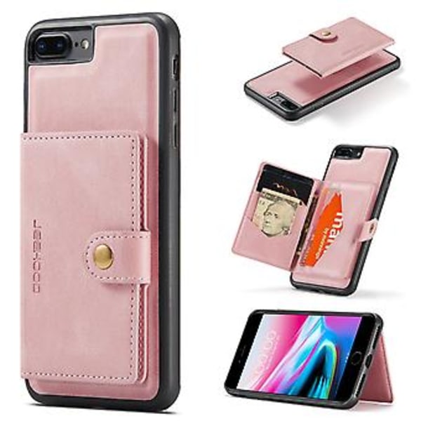 Magneettinen irrotettava suojakotelo iPhone 8 Plus & 7 Plus -puhelimille Pink