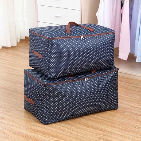 100L Tøjposer, Vandtæt Blå Tyk Oversized Organizer Stor