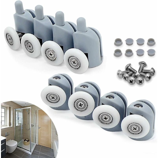 23mm skjutdörr rulle, 10 st rulle dörr rulle caster hjul