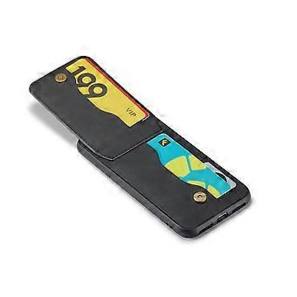 Crazy Horse PU -kotelo iPhone XR:lle Black