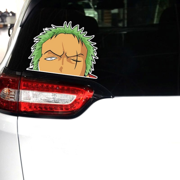 2-pakkaus One_Piece_Monkey-D-Luffy Peeker- Peeking Car Decals DIY A