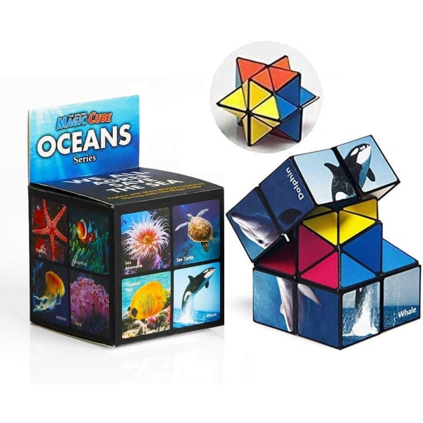 Rubiks kube 2 i 1, Rubiks kube, glatt overflate - holdbar og C