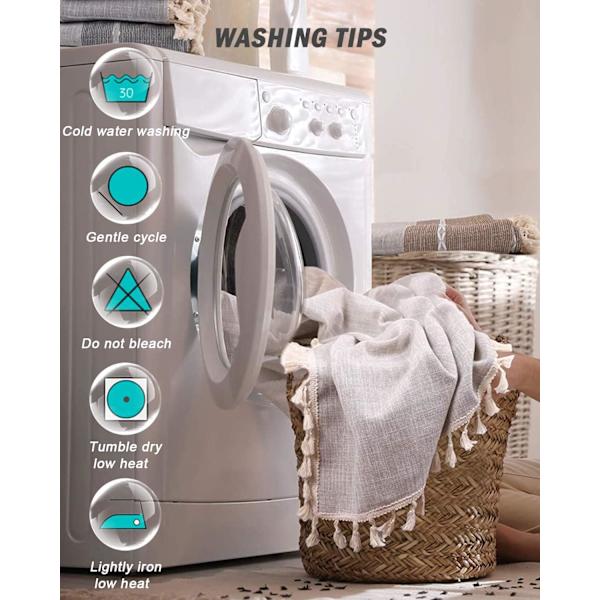 Moderne rektangulære dug 140x180cm smudsafvisende vaskbar fane