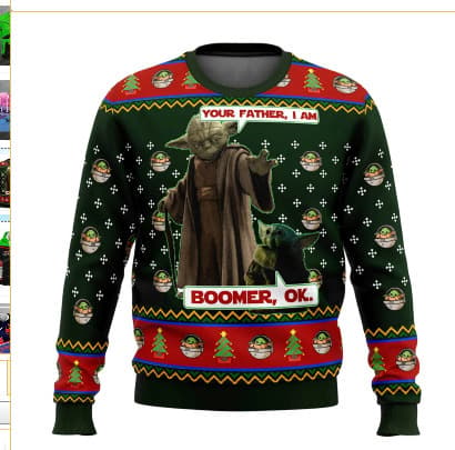 Julesweater, 3D Digital Print Crewneck Pullover - K26 - Størrelse 4XL 4XL