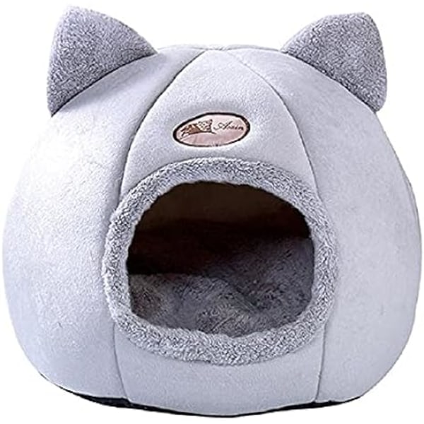 1 st kattbädd, mjuk kattbädd, kattsäng, husdjursbädd för katter och valpar