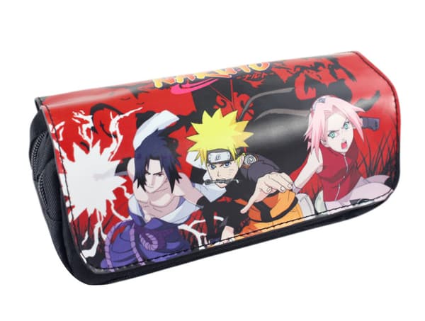 Naruto Pennfodral med Stor Kapacitet, Dubbla Lager, Blixtlås, Plånbok-1