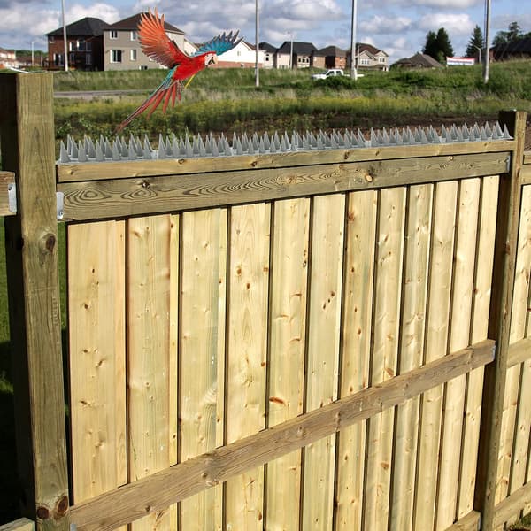 (Grå), Fuglespikes, 14 stk Duer Spikes 4,6 meter 3 rader Plast