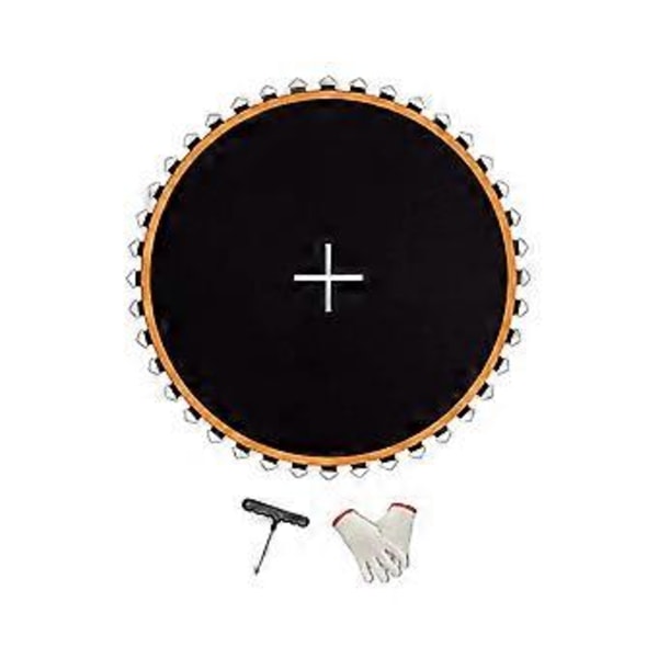 Trampolinskydd Ersättningsmatta Återanvändbar Mesh Reparationsmatta Trampolinduk Trampolinskydd för Gym Utomhusträning (8 fot med 48 spännen) 8ft with 48 Buckles